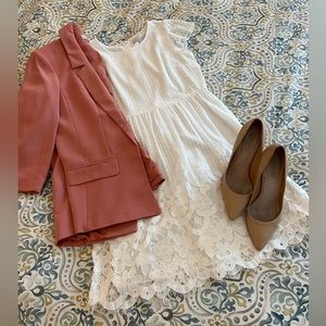 Loft White Lace Dress